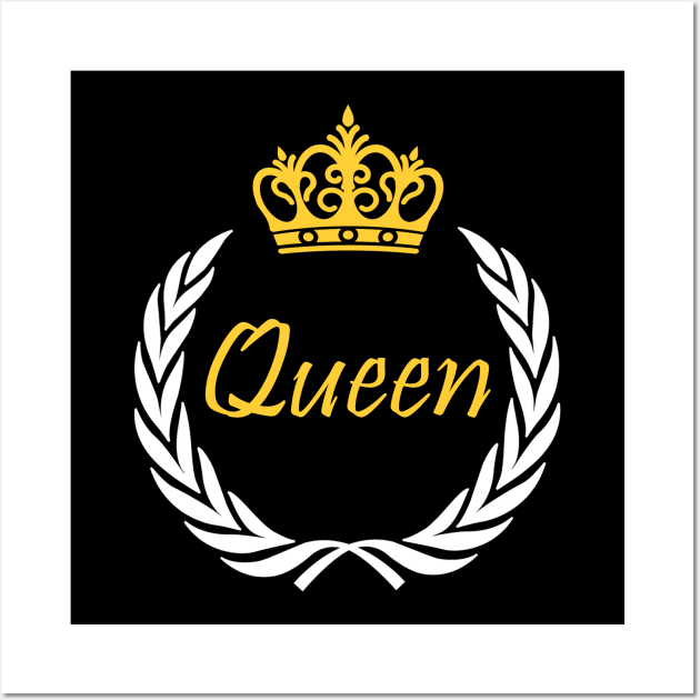 Queen crown Wall Art by Tshirt114